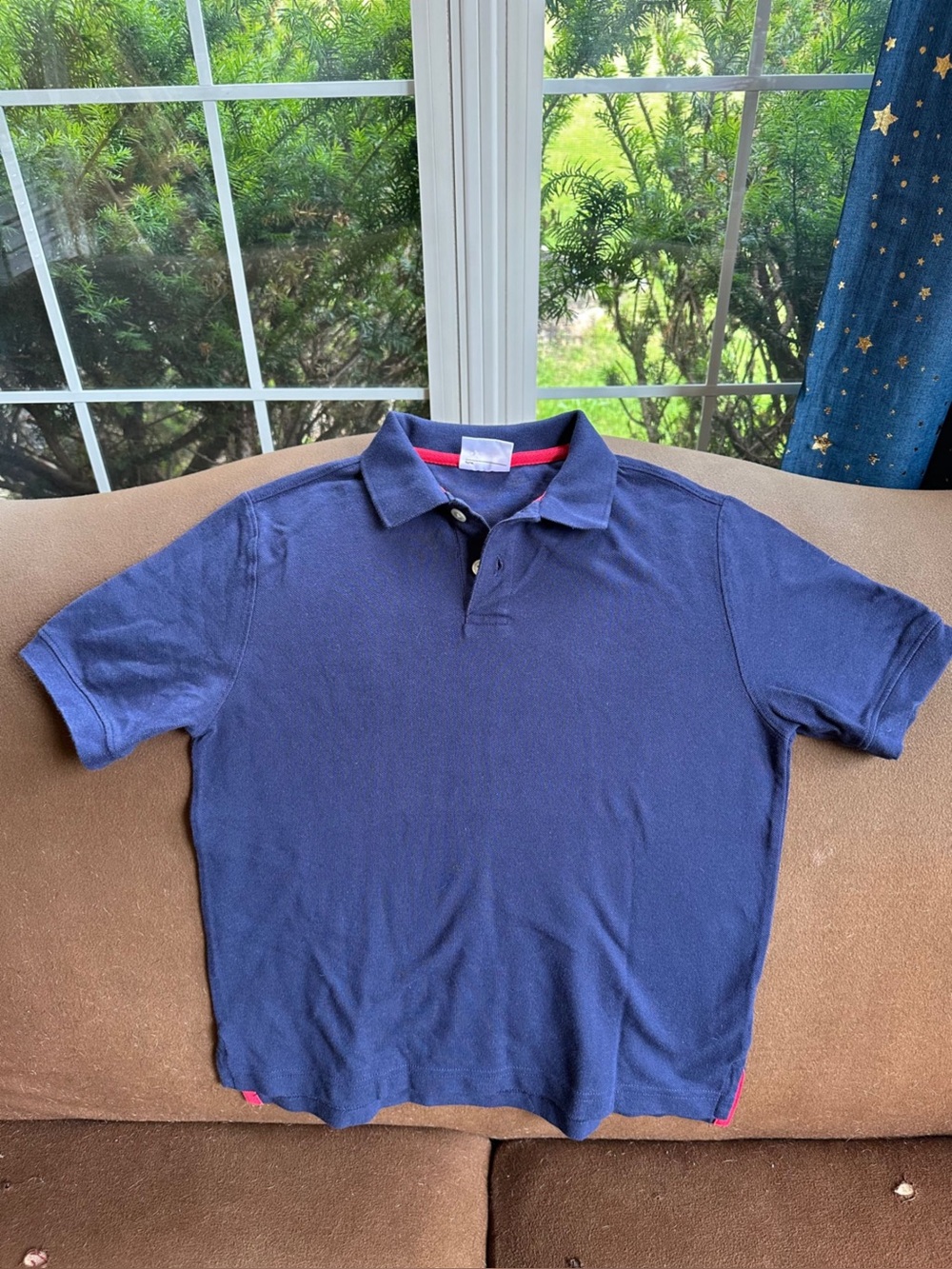 Hanna Andersson Navy Blue Short Sleeve Pique Polo Size 10 Boys (140 cm)